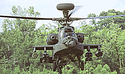 Ударный вертолет АН-64D ''Апач-Лонгбоу'' на малых и предельно малых высотах - грозный воздушный противник. Boeing Company